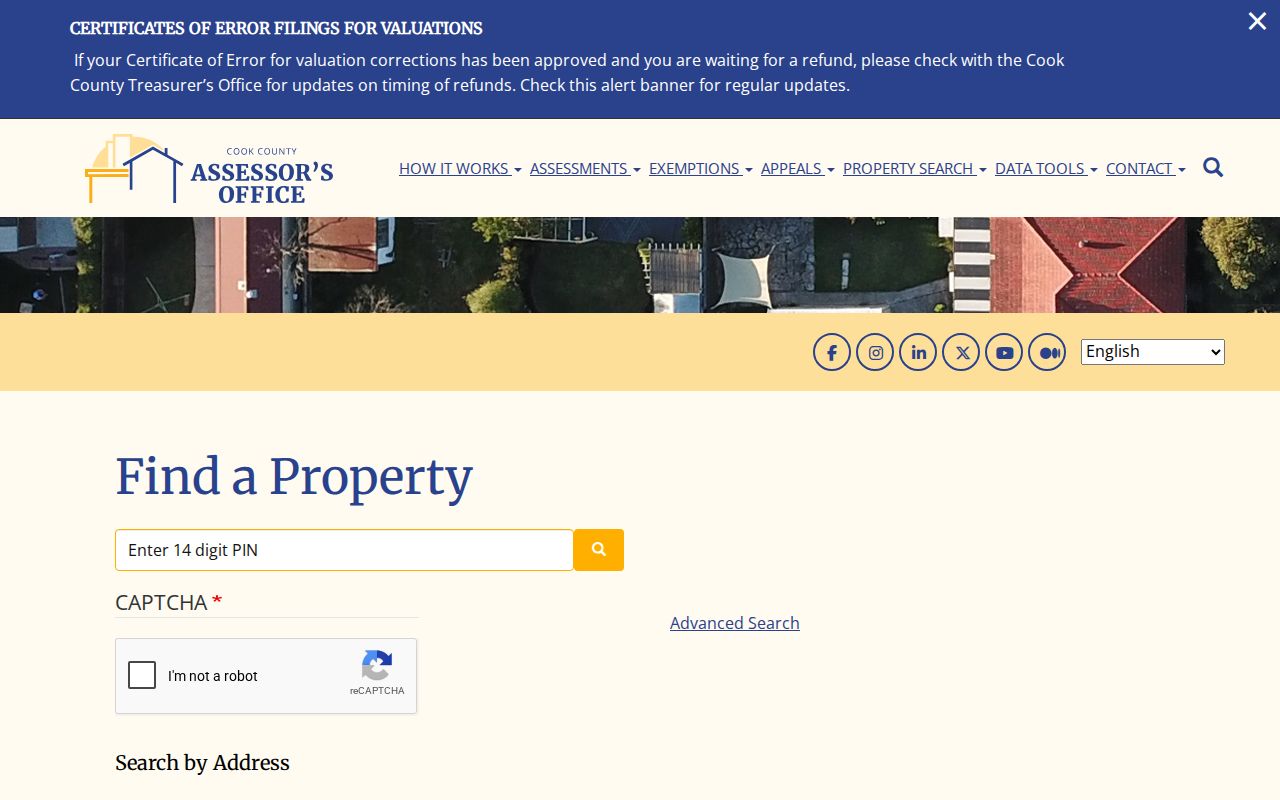 Roselle residents directory Cook County assessor address search