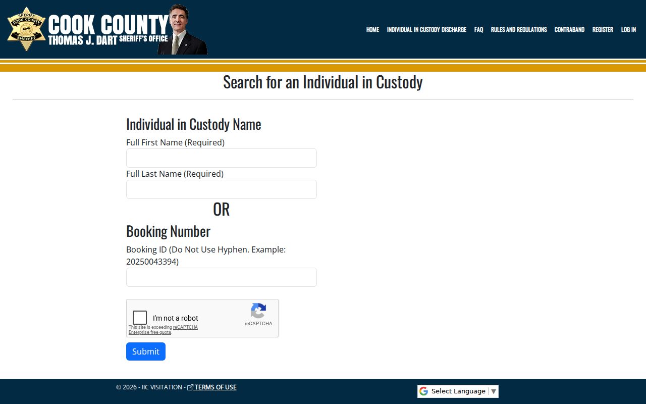 Roselle neighbors Cook County official custody locator