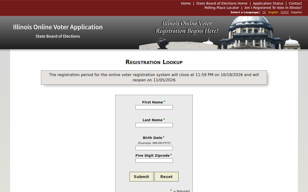 Roselle resident lookup in Illinois voter records